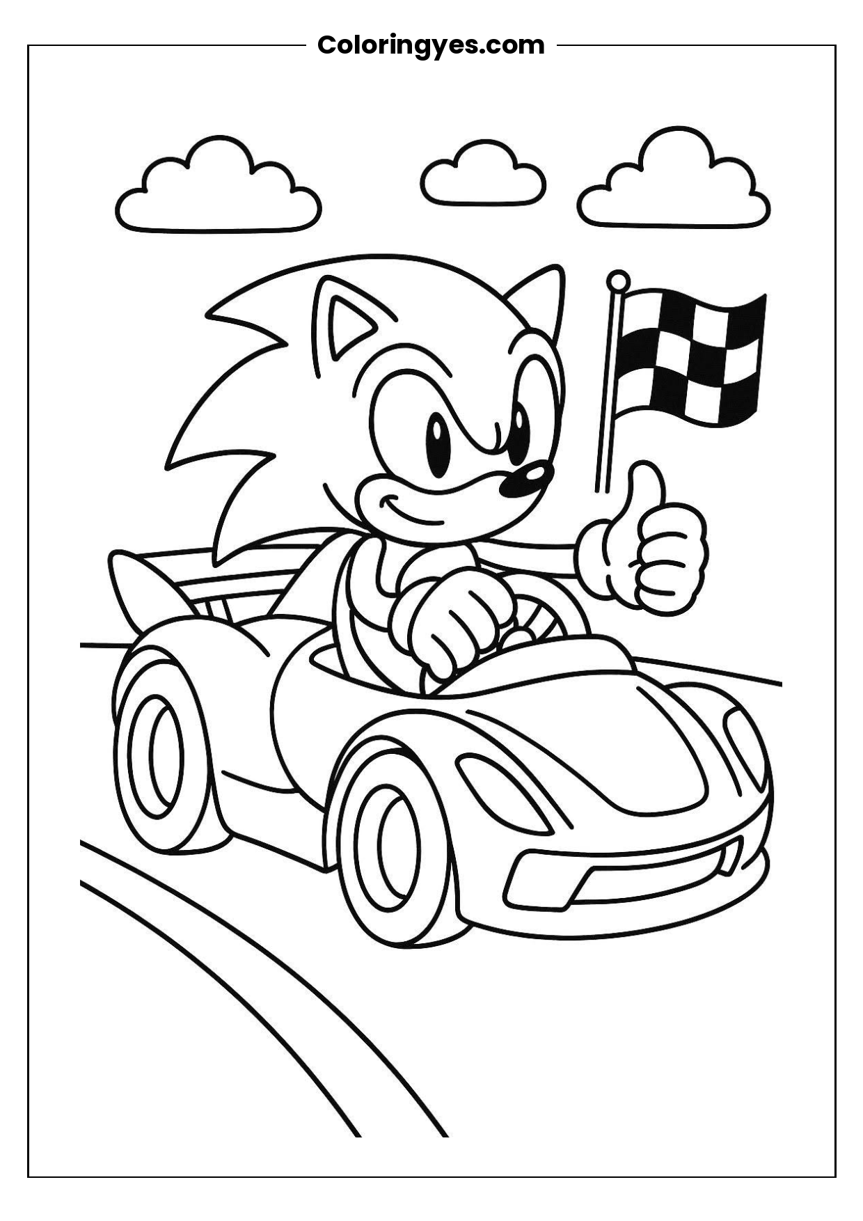 Sonic the Hedgehog Coloring Page: Free Printable Fun