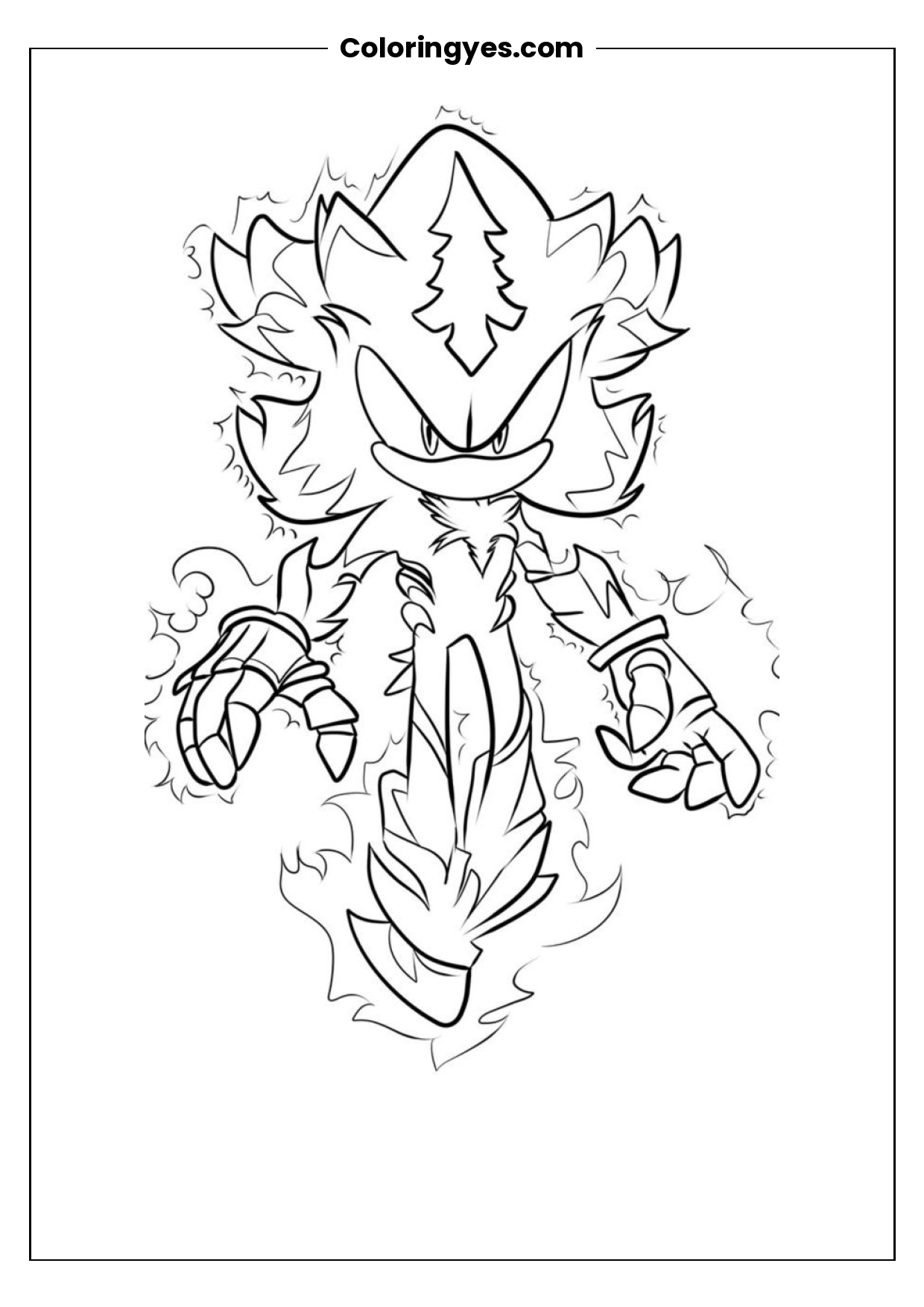 Sonic the Hedgehog Coloring Page: Free Printable Fun