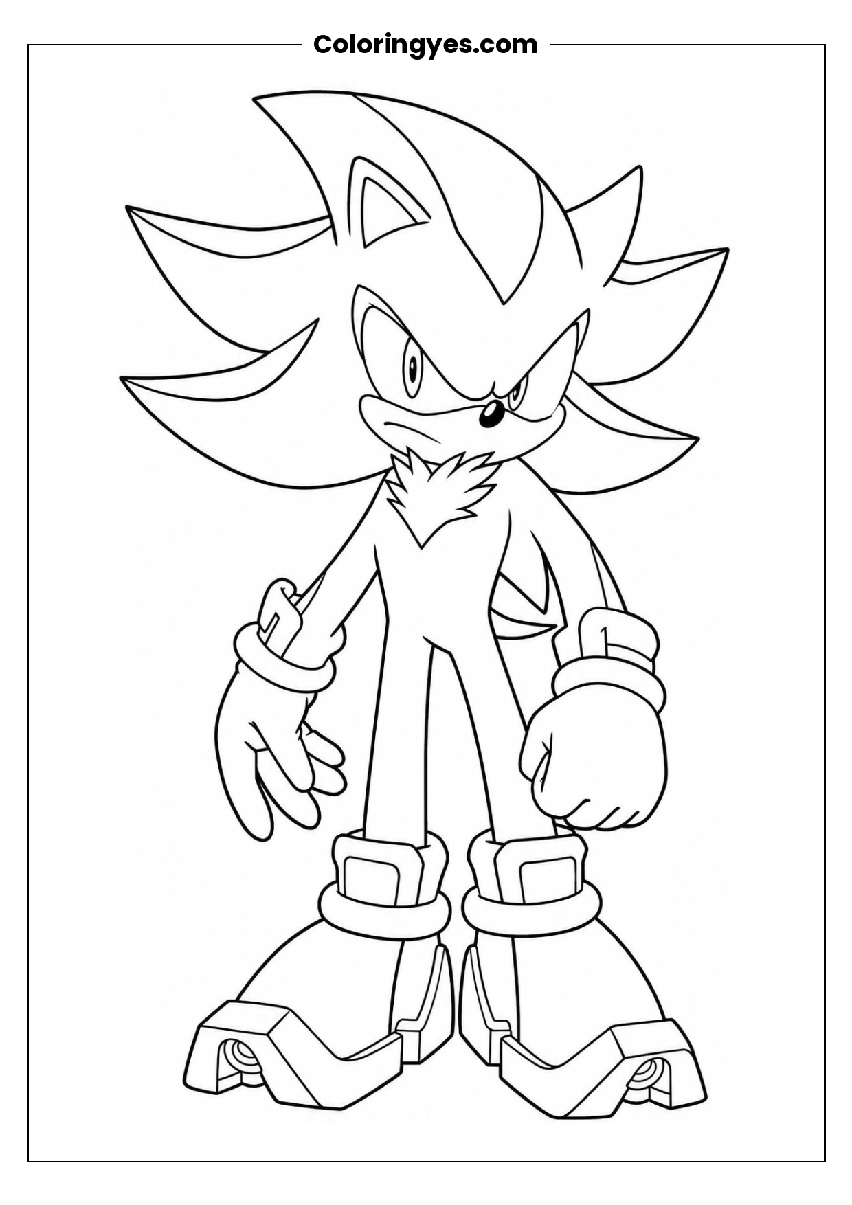 Sonic the Hedgehog Coloring Page: Free Printable Fun